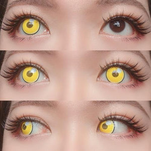 Sweety Anime Cloud Rim Yellow-Colored Contacts-UNIQSO