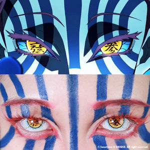 Sweety Demon Slayer - Akaza (2 lenses/pack)-Colored Contacts-UNIQSO