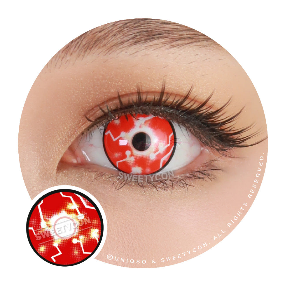 Sweety Circuit Eye Red-Crazy Contacts-UNIQSO