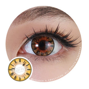 Sweety Roman Clock - With Prescription (1 lens/pack)-Colored Contacts-UNIQSO