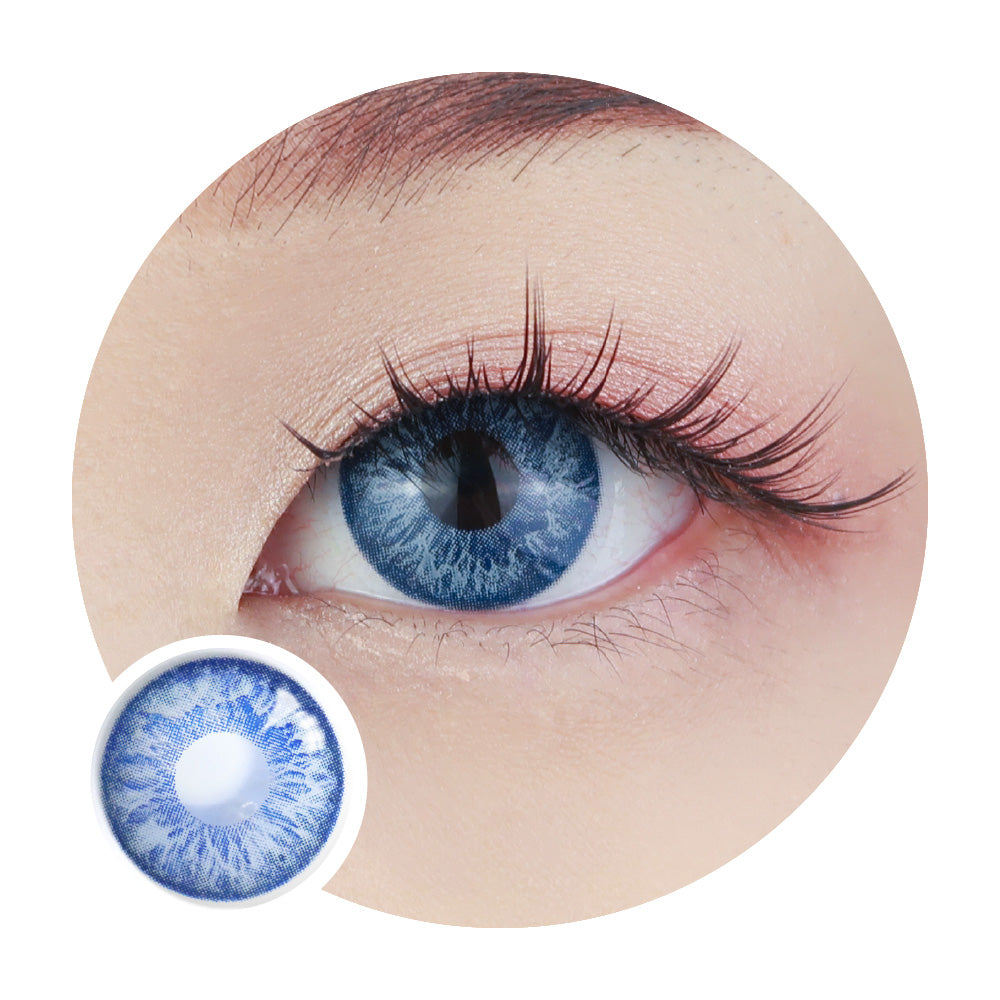 Sweety Blossom Blue Margarita-Colored Contacts-UNIQSO