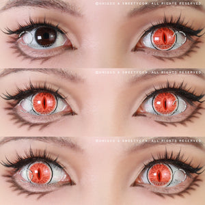 Sweety Demon Eye Orange (1 lens/pack)-Colored Contacts-UNIQSO