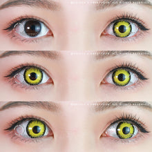 Load image into Gallery viewer, Sweety Crazy Mystic Yellow (1 lens/pack)-Colored Contacts-UNIQSO
