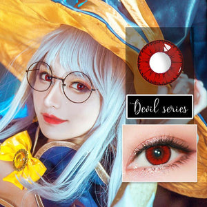 Sweety Devil Red-Colored Contacts-UNIQSO