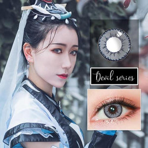 Sweety Devil Grey-Colored Contacts-UNIQSO