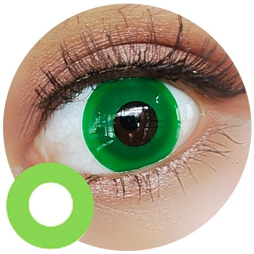 Sweety Crazy Pure Dark Green (1 lens/pack)-Crazy Contacts-UNIQSO