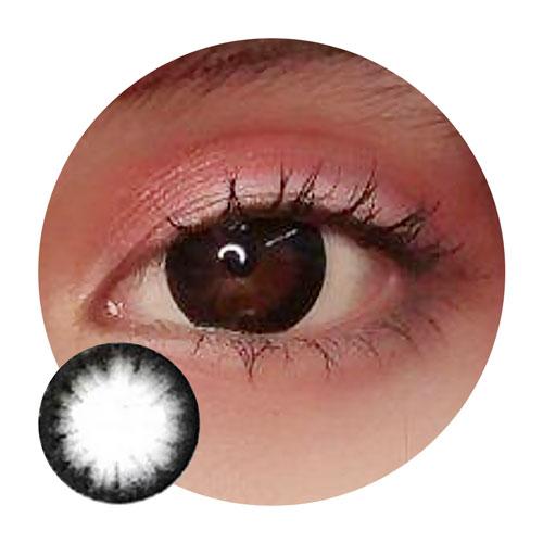 Sweety Circle Black-Colored Contacts-UNIQSO