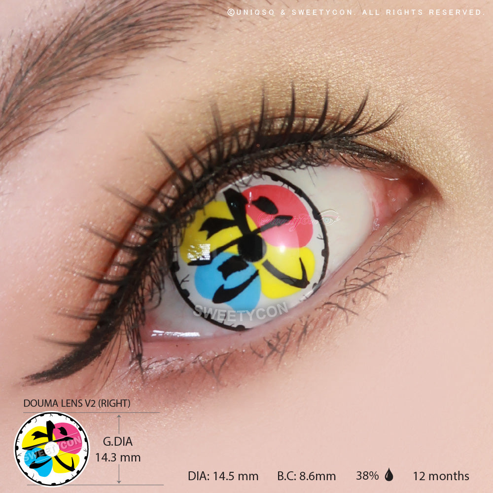 Demon Killer Villain Moon Style 2 V2 (Visible) (2 lenses/pack)-Colored Contacts-SweetyCon