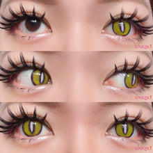 Load image into Gallery viewer, Sweety Crazy Yellow Demon Eye White Slit (1 lens/pack)-Crazy Contacts-UNIQSO
