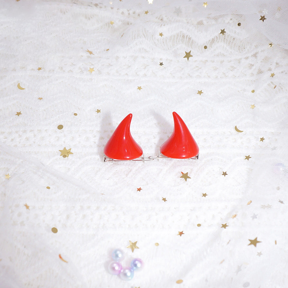 Devil Horn Hairpin Side Clip-Cosplay Accessories-SweetyCon