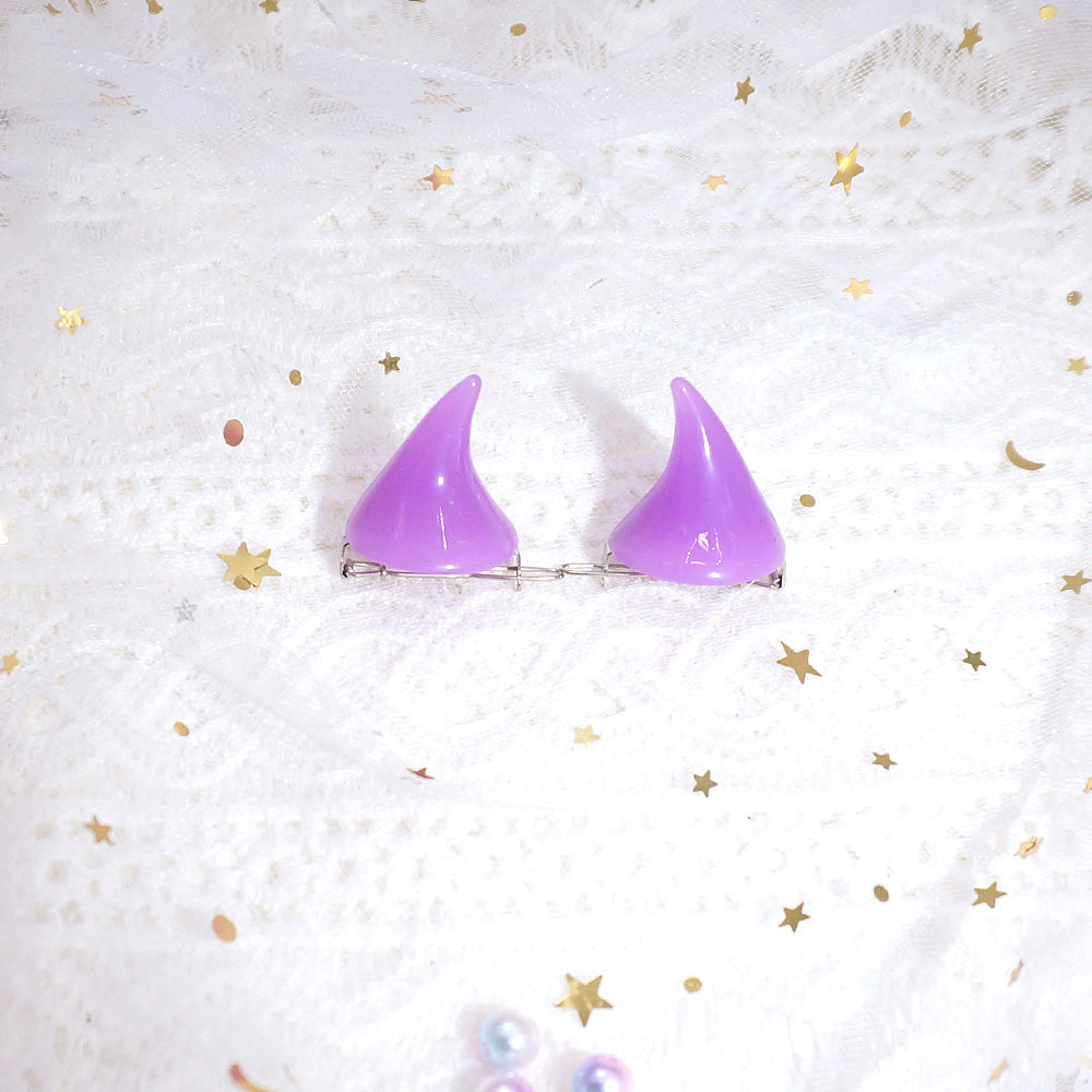 Devil Horn Hairpin Side Clip-Cosplay Accessories-SweetyCon
