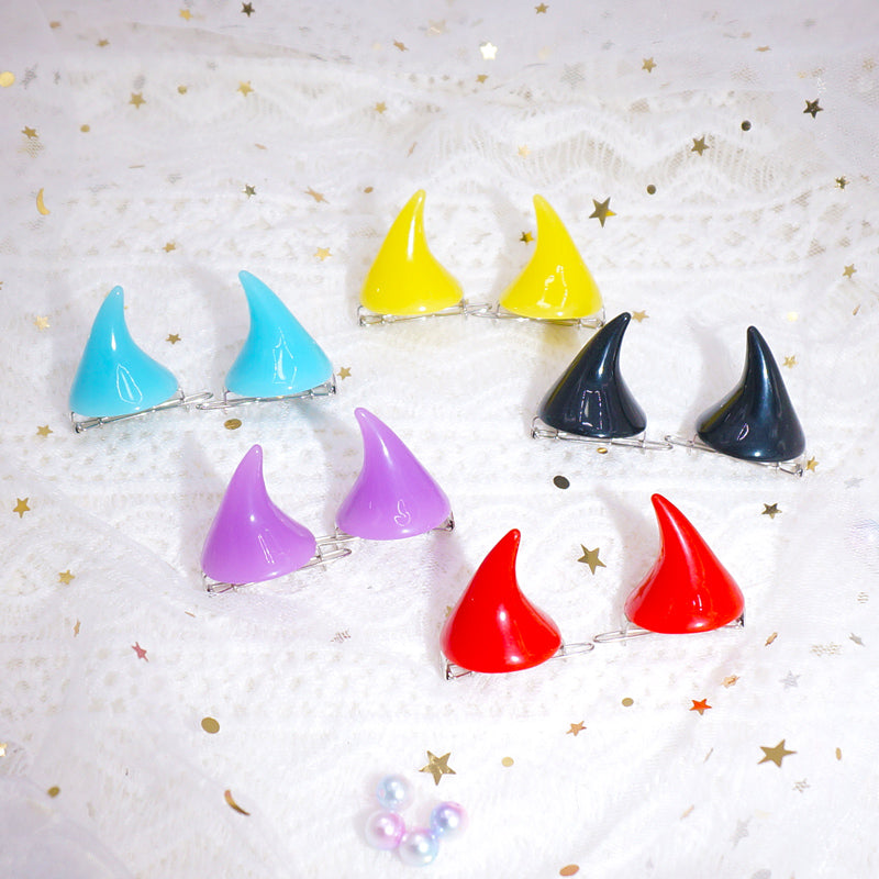 Devil Horn Hairpin Side Clip-Cosplay Accessories-SweetyCon