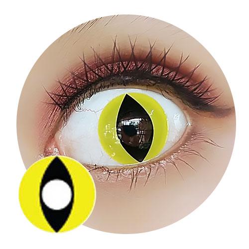 Sweety Crazy Yellow Cat (1 lens/pack)-Crazy Contacts-UNIQSO