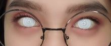 Load image into Gallery viewer, Sweety Crazy White Blind Mesh / Storm White (1 lens/pack)-Crazy Contacts-UNIQSO
