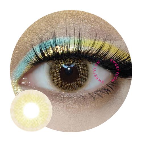 Sweety Glitter Mousse Gold (1 lens/pack)-Colored Contacts-UNIQSO
