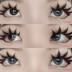 Sweety Blink Grey-Colored Contacts-UNIQSO