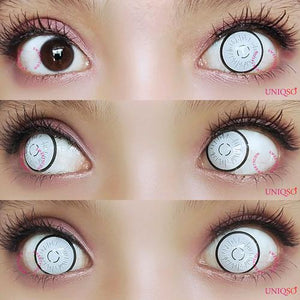 Sweety Crazy Morse Coded / Byakugan Contacts No Pupil-Crazy Contacts-UNIQSO