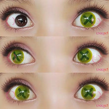 Load image into Gallery viewer, Sweety Crazy Button Eye - Charteuse (1 lens/pack)-Crazy Contacts-UNIQSO
