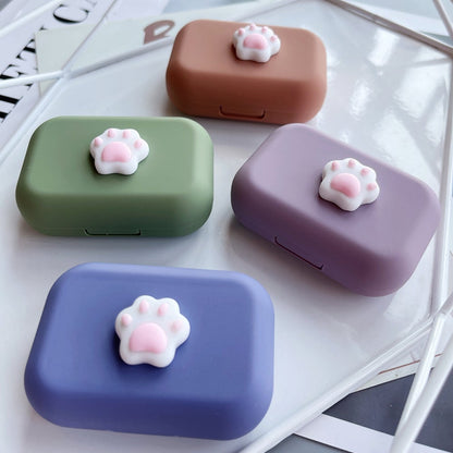Lens Case - Center Pink Paw Set-Lens Case-SweetyCon