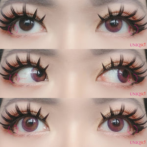 Sweety Nude Brown Violet-Colored Contacts-UNIQSO