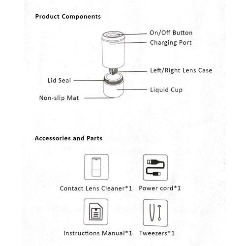 Premium Ultrasonic Contact Lenses Cleaner-Lens Cleaner-SweetyCon