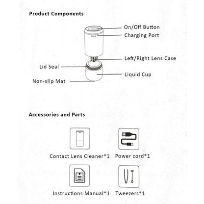 Premium Ultrasonic Contact Lenses Cleaner-Lens Cleaner-SweetyCon