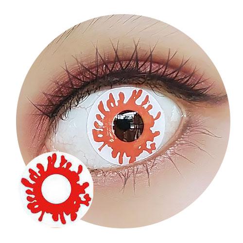 Sweety Crazy Red Parasite (1 lens/pack)-Crazy Contacts-UNIQSO