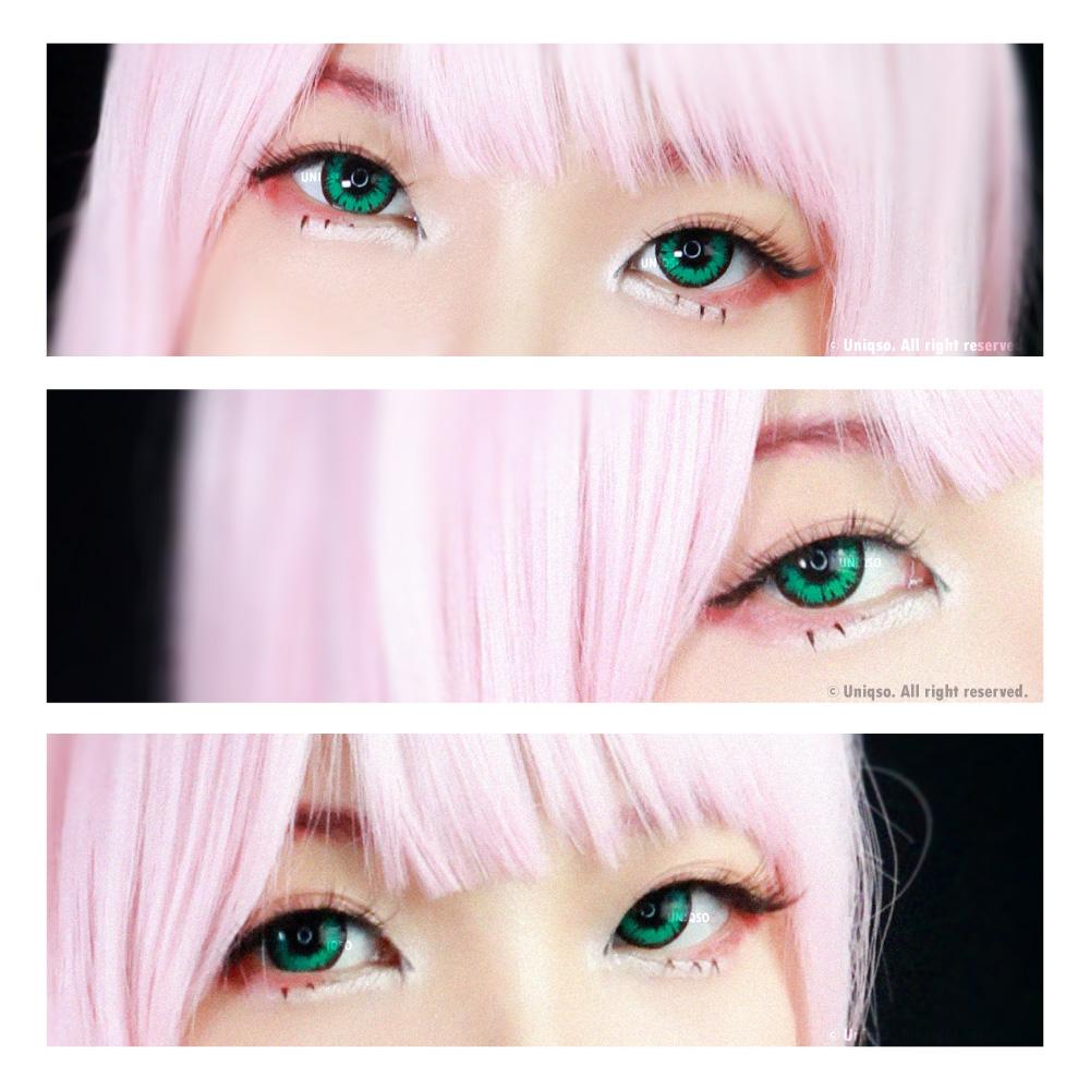 Sweety Akaten Green (1 lens/pack)-Colored Contacts-SweetyCon