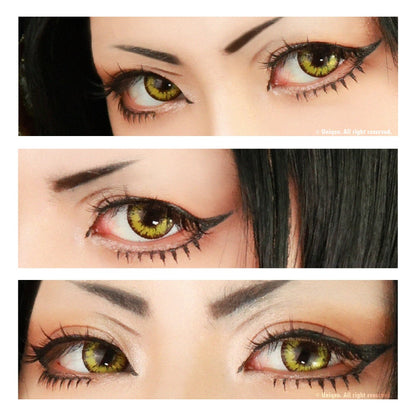 Sweety Akaten Yellow (1 lens/pack)-Colored Contacts-SweetyCon