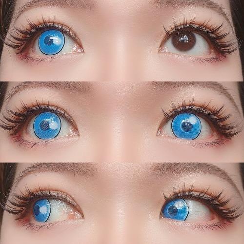 Sweety Anime Cloud Rim Blue (1 lens/pack)-Colored Contacts-SweetyCon