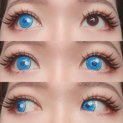 Sweety Anime Cloud Rim Blue (1 lens/pack)-Colored Contacts-SweetyCon