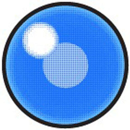 Sweety Anime Cloud Rim Blue (1 lens/pack)-Colored Contacts-SweetyCon