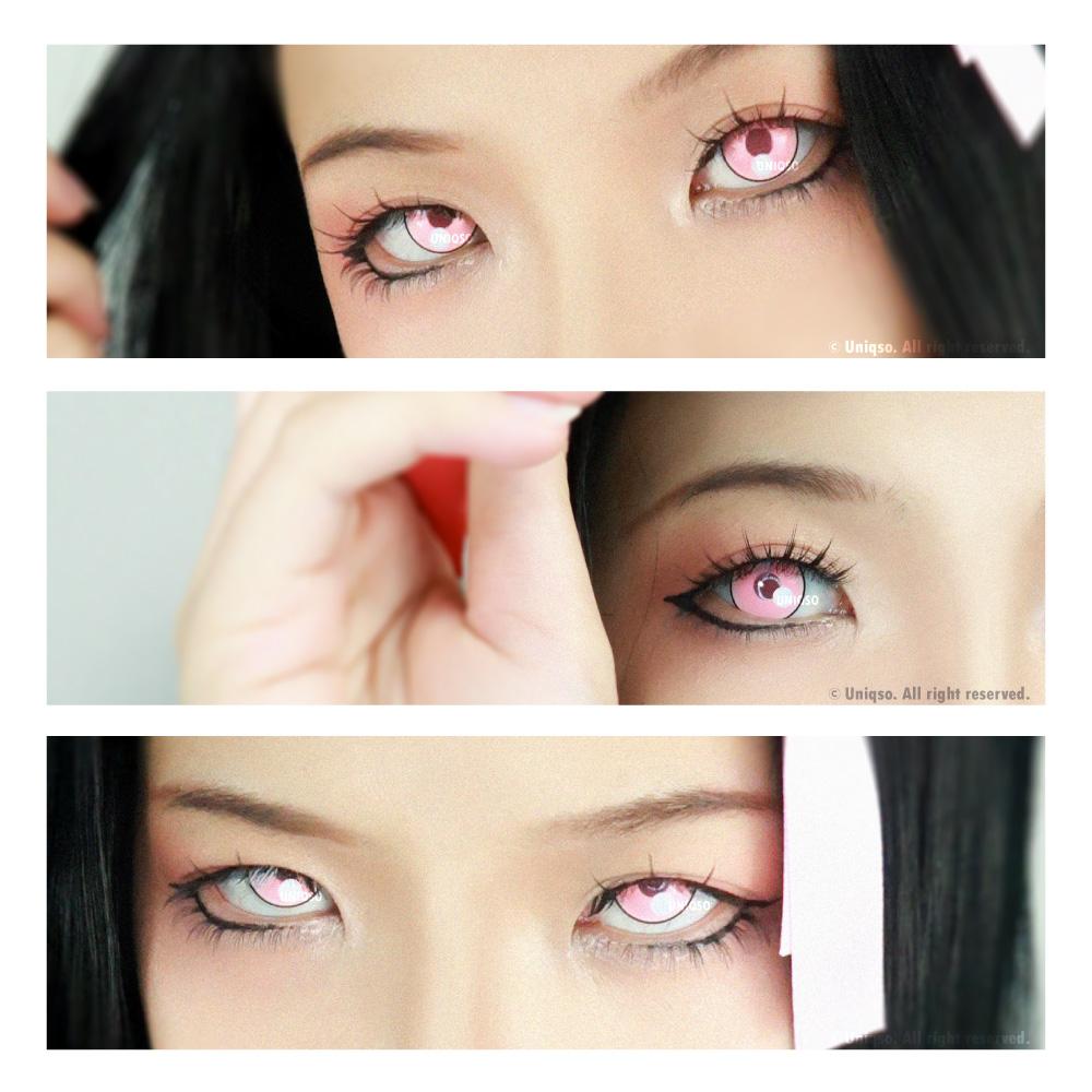 Sweety Anime Cloud Rim Pink (1 lens/pack)-Colored Contacts-UNIQSO