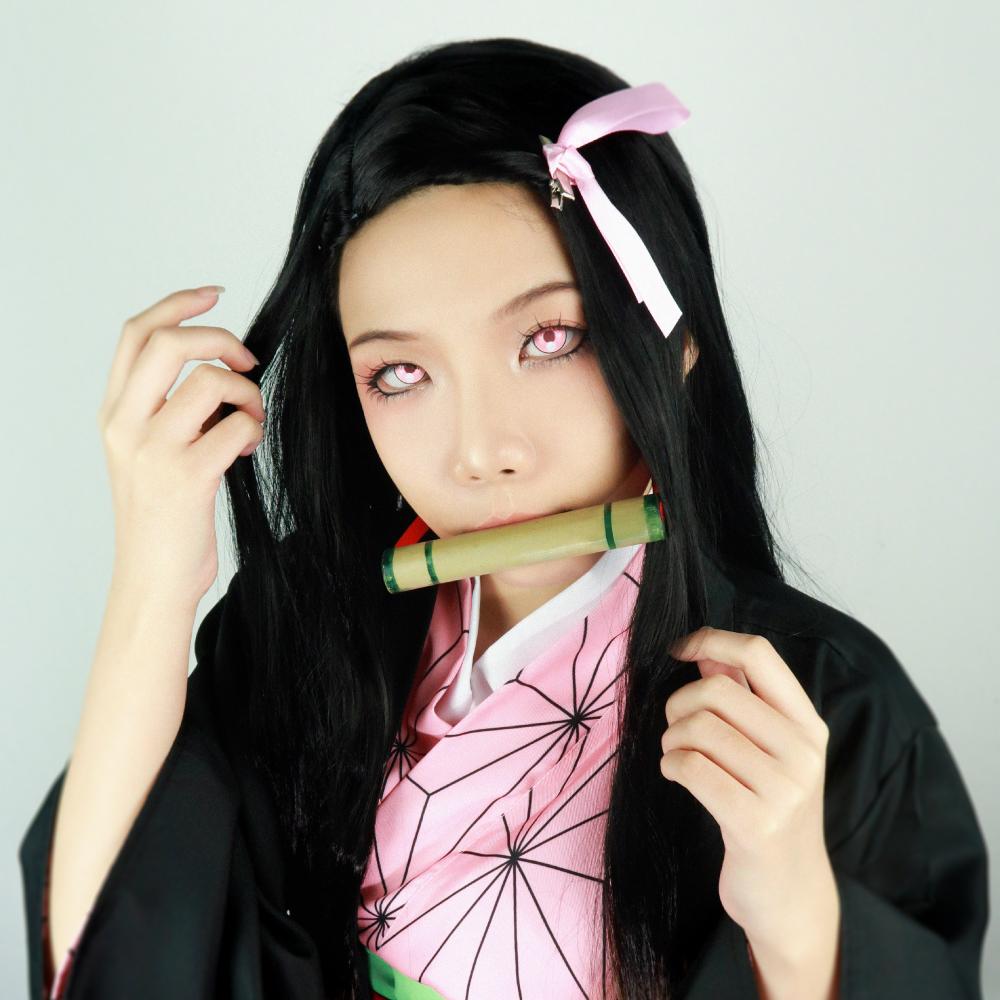 Sweety Anime Cloud Rim Pink (1 lens/pack)-Colored Contacts-UNIQSO