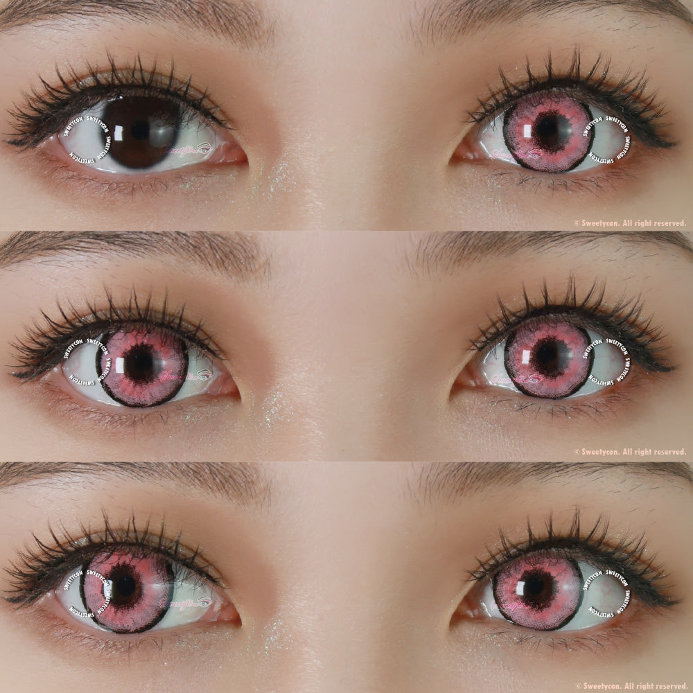 Sweety Aquaman Pink (1 lens/pack)-Colored Contacts-SweetyCon