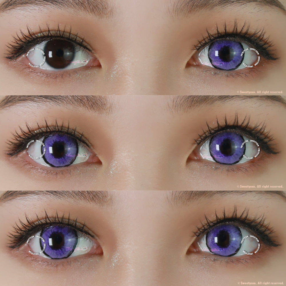 Sweety Aquaman Violet (1 lens/pack)-Colored Contacts-SweetyCon