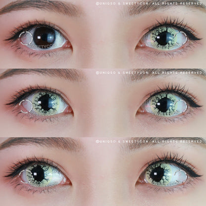 Sweety Crazy Black Rage (1 lens/pack)-Crazy Contacts-SweetyCon