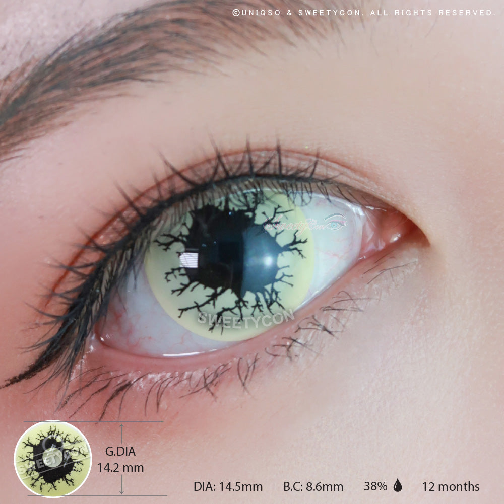 Sweety Crazy Black Rage (1 lens/pack)-Crazy Contacts-SweetyCon
