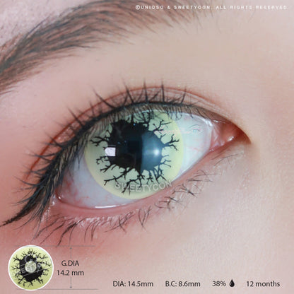 Sweety Crazy Black Rage (1 lens/pack)-Crazy Contacts-SweetyCon