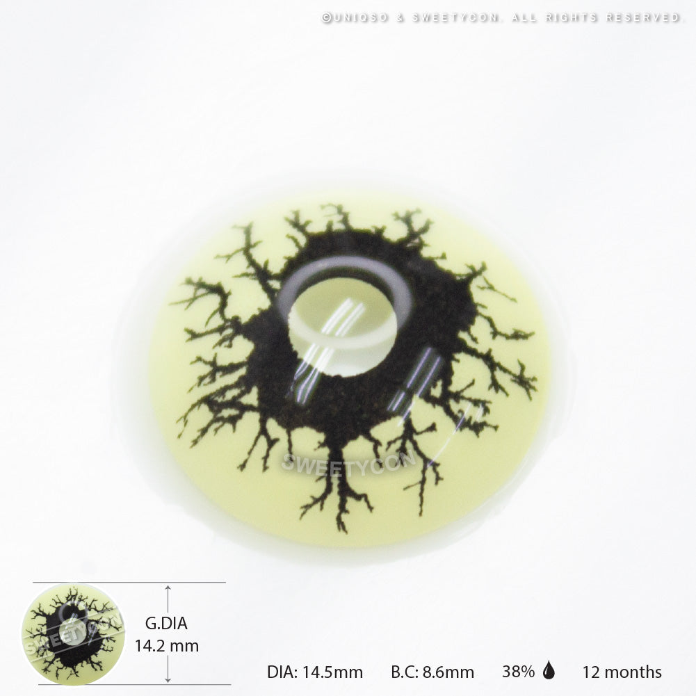 Sweety Crazy Black Rage (1 lens/pack)-Crazy Contacts-SweetyCon