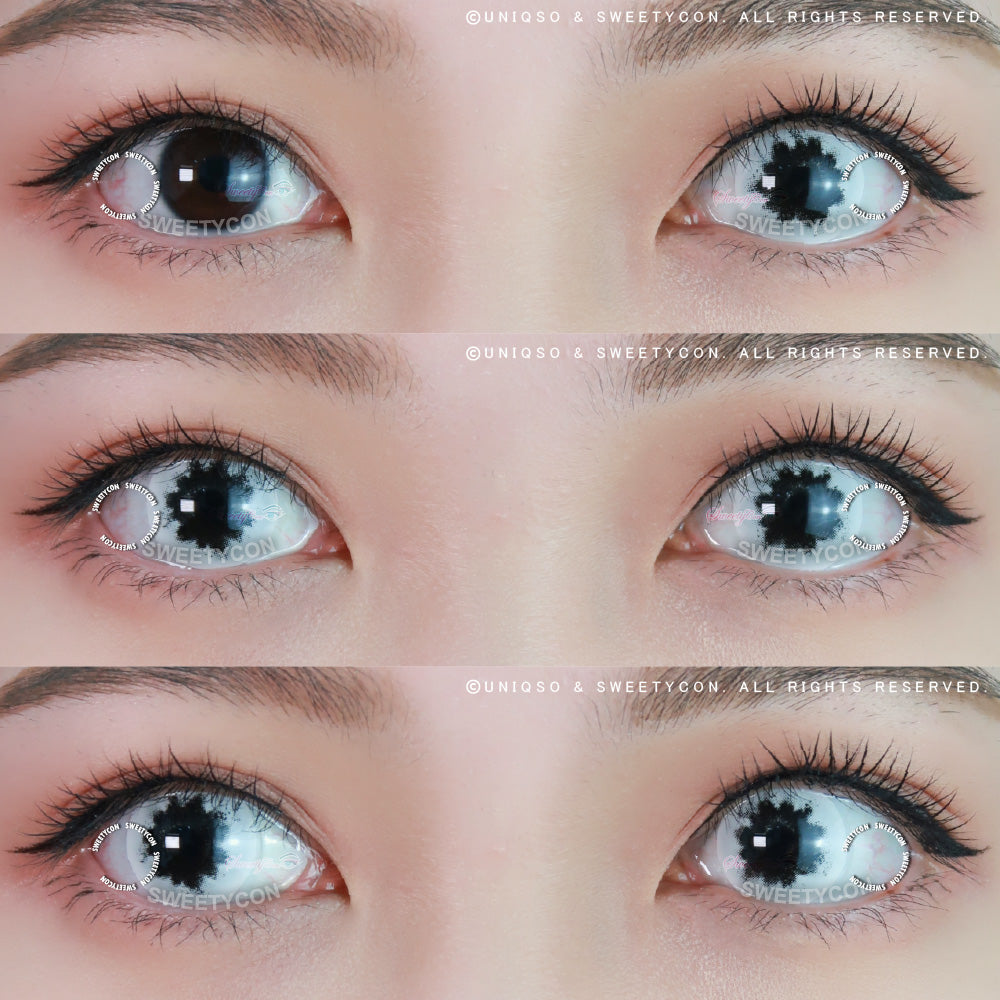 Sweety Crazy Black Zombie (1 lens/pack)-Crazy Contacts-SweetyCon