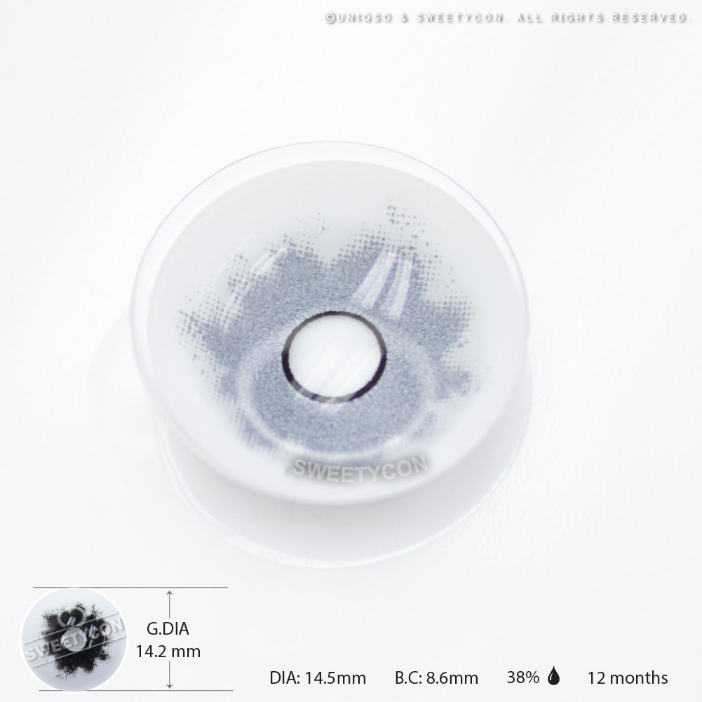 Sweety Crazy Black Zombie (1 lens/pack)-Crazy Contacts-SweetyCon