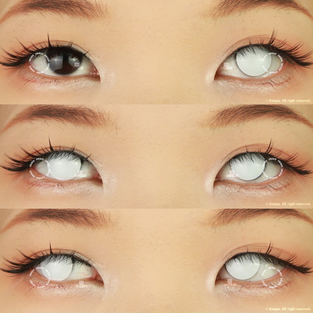 Sweety Crazy Blind White - Version I (1 lens/pack)-Crazy Contacts-SweetyCon