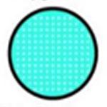 Sweety Crazy Cyan Mesh / Blue Screen with Black Rim (1 lens/pack)-Crazy Contacts-SweetyCon