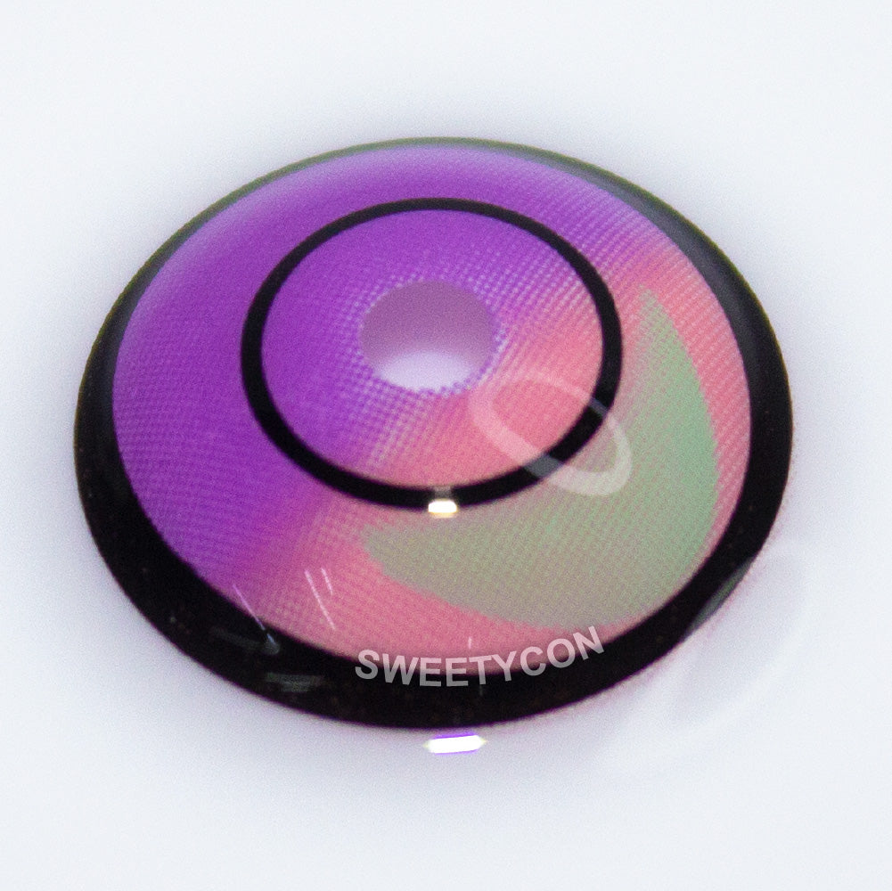 Sweety Crazy Cyber Violet (1 lens/pack)-Colored Contacts-SweetyCon