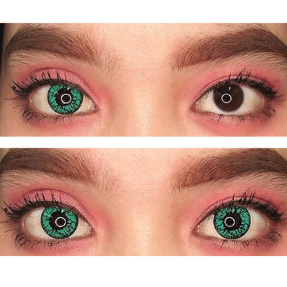 Sweety Crazy Green Blood Eyes (1 lens/pack)-Crazy Contacts-SweetyCon
