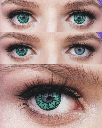 Sweety Crazy Green Blood Eyes (1 lens/pack)-Crazy Contacts-SweetyCon