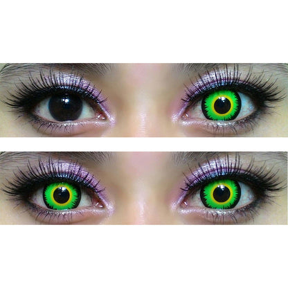 Sweety Crazy Green Werewolf (1 lens/pack)-Crazy Contacts-SweetyCon