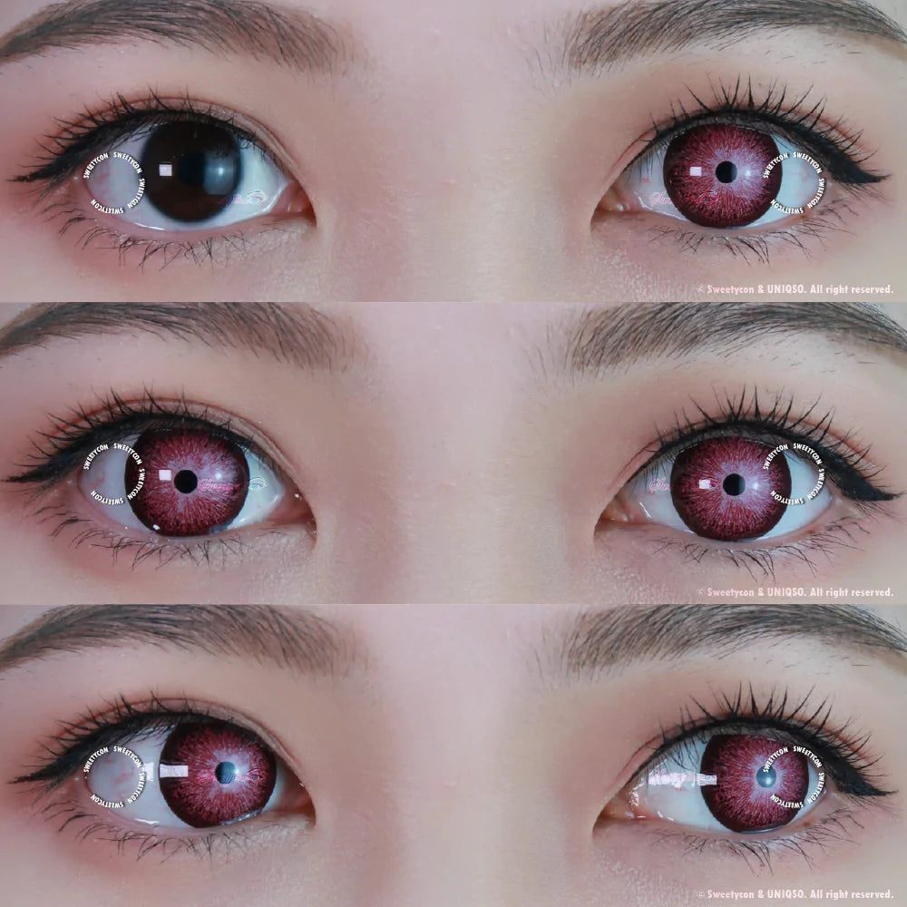 Sweety Crazy Interstellar Wine Red (1 lens/pack)-Colored Contacts-SweetyCon
