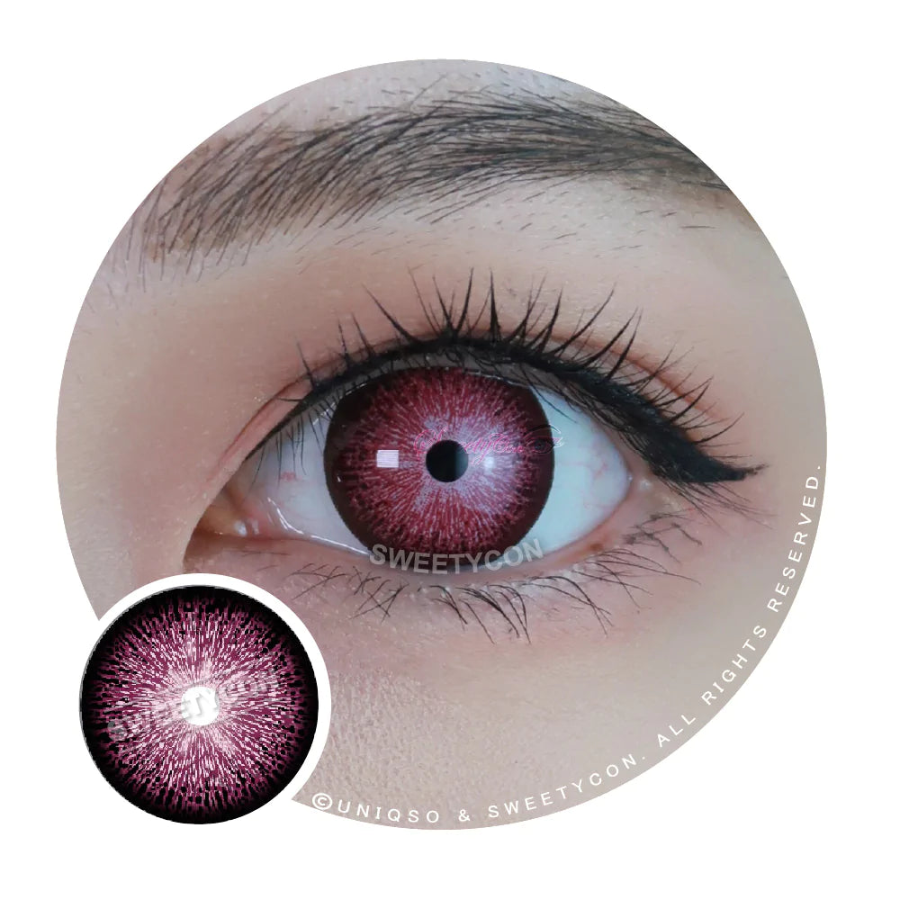 Sweety Crazy Interstellar Wine Red (1 lens/pack)-Colored Contacts-SweetyCon